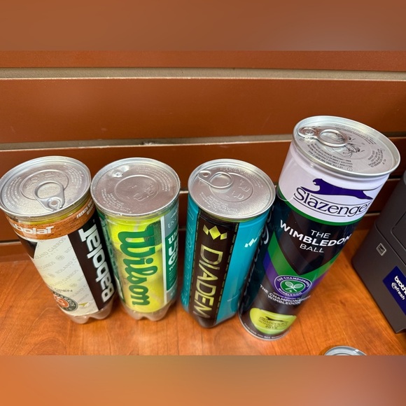 Tennis Ball Can Set with Babolat, Wilson, Diadem, Slazenger - Picture 6 of 6